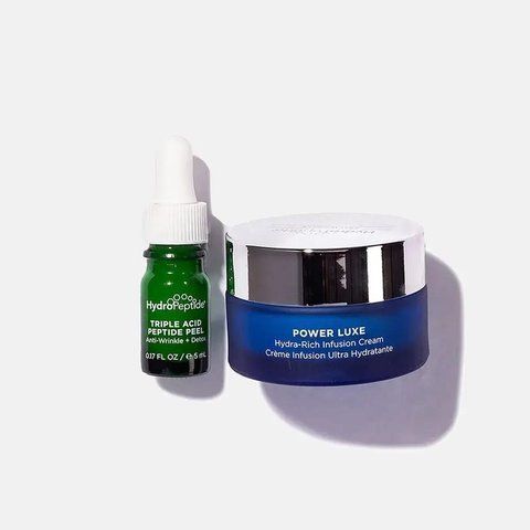 Набір нічного ритуалу відновлення крем+пілінг HydroPeptide Power Luxe + Peel Kit 5/30ml 81289784 фото